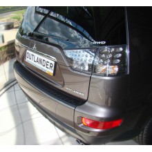 Накладка на задний бампер Mitsubishi Outlander II (2005-2012)